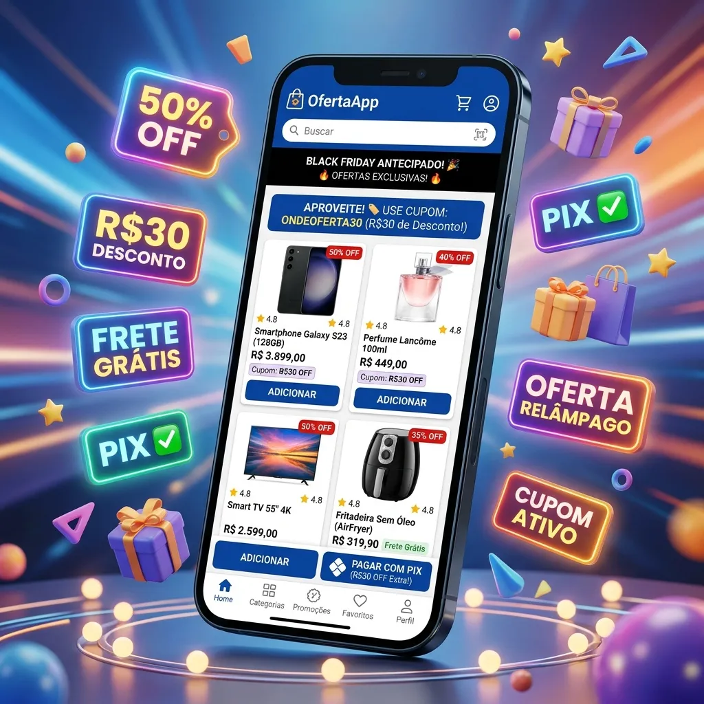 OfertaApp Interface e Benefícios